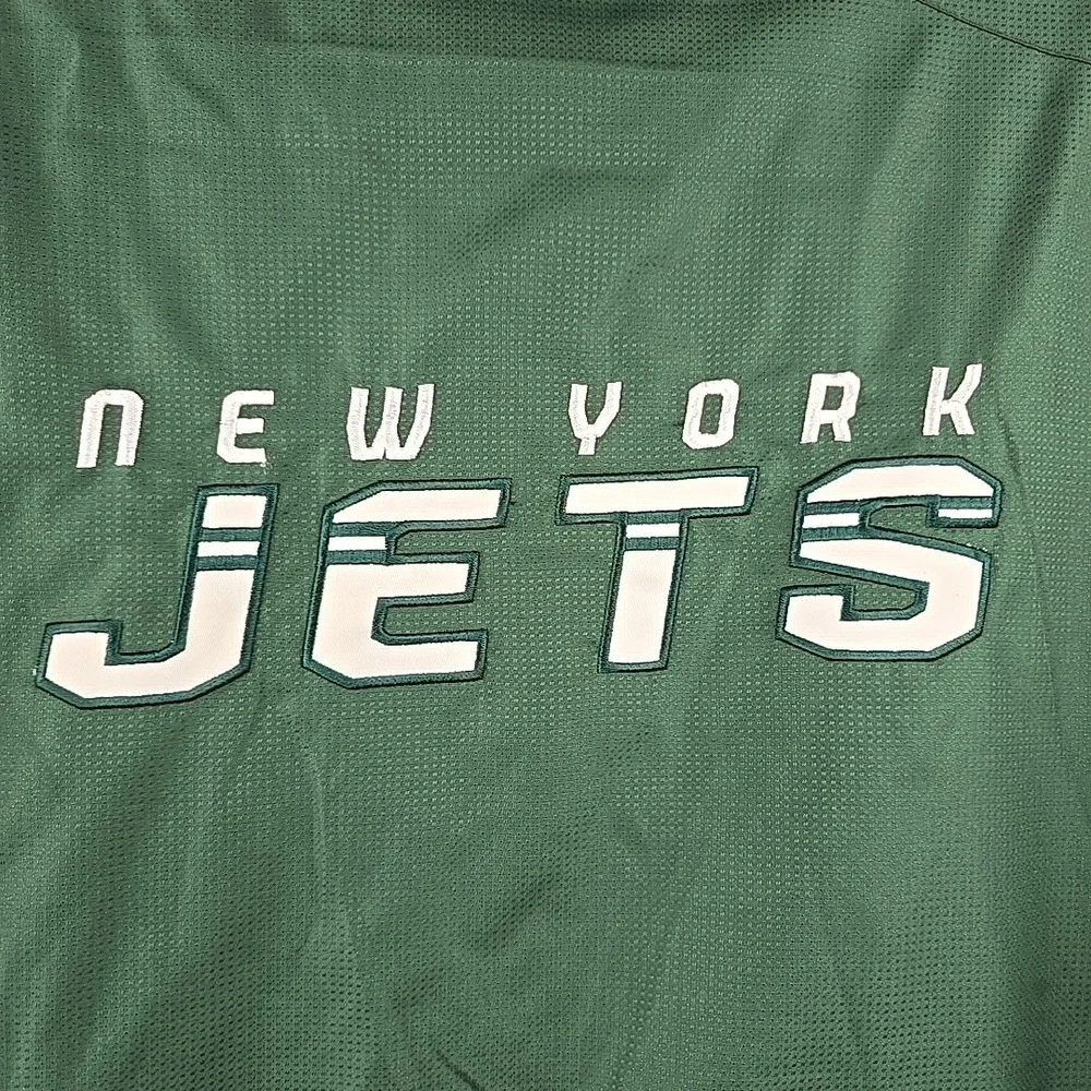 New York‎ Jets Jacket Mens 2XL Green NFL Football Reebok Fleece Lined Hooded Zip
